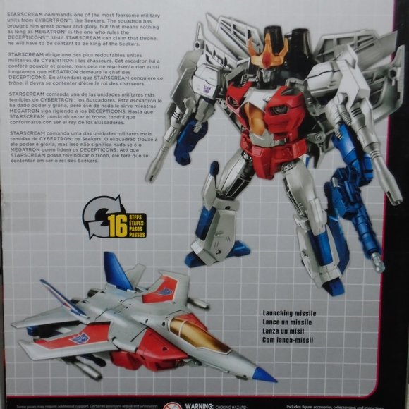 HASBRO, TRANSFORMERS, COMBINER WARS, STARSCREAM, DECEPTICON ACTION FIGURE, NEW!! - Picture 9 of 12